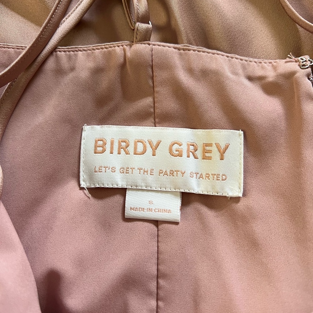 Birdy Grey One-Shoulder Mauve Dress - Picture 3 of 5